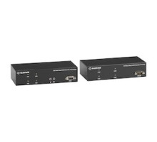 BLACK BOX NETWORK SERVICES  KVXLCF-200      KVM Extender over Fiber - Dual-Head, DVI-I, USB 2.0, Serial, Audio, Local Video