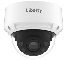LIBERTY SECURITY  L3IP8VFDS               Liberty L3 IP VF Dome, 8MP 2.7-13.5mm 120’ IR WDR PoE SD IP66 - White