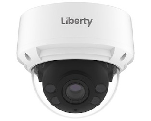 LIBERTY SECURITY  L3IP8VFDS               Liberty L3 IP VF Dome, 8MP 2.7-13.5mm 120’ IR WDR PoE SD IP66 - White
