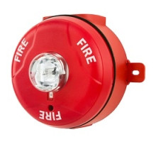 SILENT KNIGHT - HONEYWELL FIRE  SCRK               Strobe, Standard-candela, Outdoor, Ceiling Mount, with Backbox, Red