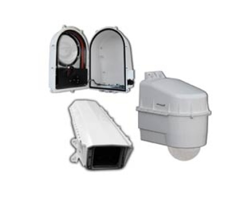 DOTWORKZ  D3-RF-MVP      Dotworkz outdoor PTZ enclosure D3 Ring-of-Fire comes standard with a vandal-tough clear lens and universal camera mounting hardware. The Ring-of-Fire is designed for cold, icy climates