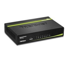 TRENDNET  TEG-S80G      Gigabit Switch, 8-Port, 16 Gbps Switch Fabric, 90 to 260 Volt AC, 50/60 Hertz, 3.5 Watt, 5.9 Width x 3.8