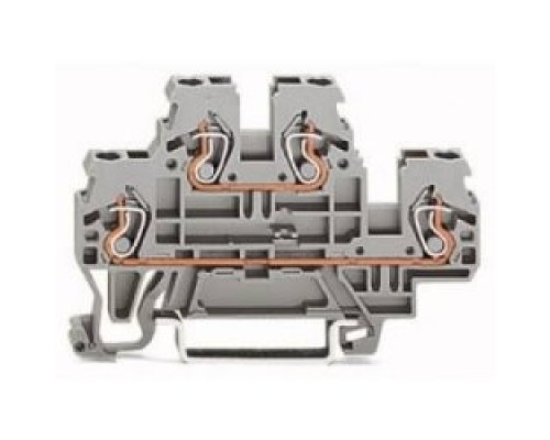 WAGO CORPORATION  870-501      Double-deck Terminal Block; Through/through Terminal Block; L/L; For Din-rail 35 X 15 And 35 X 7.5; 2.5 mm2; CAGE CLAMP