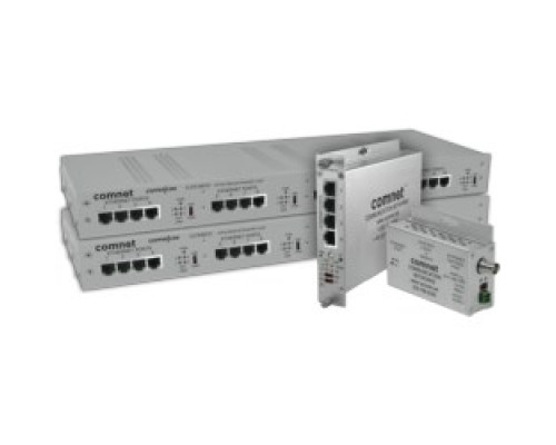 COMNET COMMUNICATION NETWORKS  CLFE8EOU      Ethernet Over UTP Extender, 8-Port, RJ45 Connector, 9 to 15 Volt DC, 10 Watt, 6.1