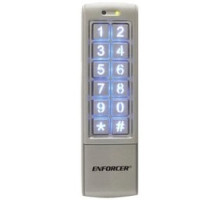 SECO-LARM USA INC SK-2323-SDQ   Mullion-style Outdoor Stand-alone Keypad. Weatherproof IP65 . Backlit Keys, 1,010 User Codes, 26 Digit Code Length, Two Relay Outputs form C NO/NC/COM , Two Egress Inputs, One Door Sensor Input, Optical Tamper