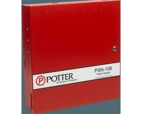 POTTER ELECTRIC  3006437  PSN-106              Conventional Power Supply, 120/240 VAC Input, 50/60 Hertz, 24 VDC Output, 5.1A, LED Status Display, 16-1/8