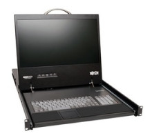 TRIPP LITE  B070-008-19-IP      NetCommander 8-Port Cat5 1U Rack-Mount 1+1 User Console KVM Switch with 19-in. LCD and IP Remote Access