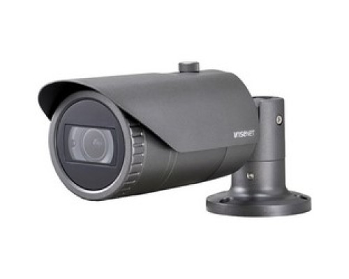 HANWHA VISION HCO-6080R        WIsenet HD+ 2MP, Full Hd 1080p 30fps IR Outdoor Bullet Camera, AHD/TVI/CVI/CVBS, Motorized VARI-focal Lens 3.1X  3.2-10mm , 120 Db True WDR, True D/N, 24VAC/12VDC, IR Distance 98 Feet, IP66/IK10