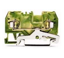 WAGO CORPORATION  280-907      2-conductor Ground Terminal Block; 2.5 mm2; Center Marking; For Din-rail 35 X 15 And 35 X 7.5; CAGE CLAMP
