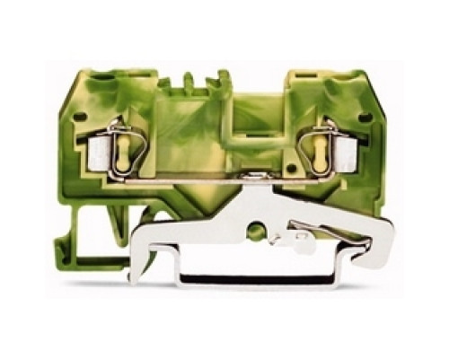 WAGO CORPORATION  280-907      2-conductor Ground Terminal Block; 2.5 mm2; Center Marking; For Din-rail 35 X 15 And 35 X 7.5; CAGE CLAMP