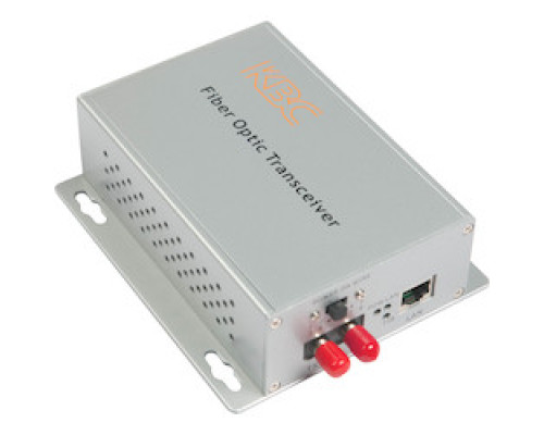 KBC NETWORKS  MCGS1-S2-WSA      1000Mbps PoE Ethernet LAN fiber optic media converter, 2 fibers, 1310 nm single-mode, 20 dB optical loss budget. 40Km range. Desktop module, ST connector, US power plug.