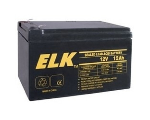 ELK PRODUCTS  ELK12120      Battery; Lead Acid 12V-12.0Ah
