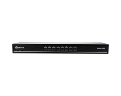 VERTIV  AV108-400      Avocent AV108 8-Port Single-User Analog KVM Switch - Desktop/1U Rackmount, OSD