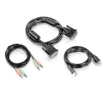 TRENDNET  TK-CD06      6 Ft. DVI-I, USB, and Audio KVM Cable Kit