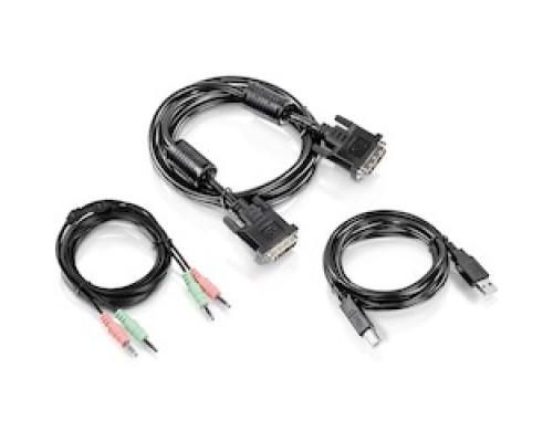 TRENDNET  TK-CD06      6 Ft. DVI-I, USB, and Audio KVM Cable Kit