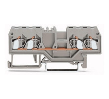 WAGO CORPORATION  280-830      DIN RAIL TERMINAL BLOCK 28-12AWG 800V 4 CONNECTIONS RED