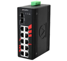 ANTAIRA TECHNOLOGIES LLC  LNX-1202G-10G-SFP      12-Port Industrial 10-Gigabit Unmangaed Ethernet Switch, w/10 10/100/1000TX + 2 10G SFP Slots