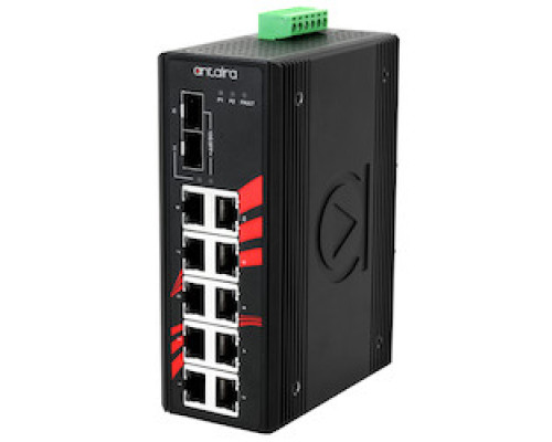 ANTAIRA TECHNOLOGIES LLC  LNX-1202G-10G-SFP      12-Port Industrial 10-Gigabit Unmangaed Ethernet Switch, w/10 10/100/1000TX + 2 10G SFP Slots