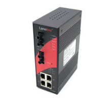 ANTAIRA TECHNOLOGIES LLC LNP-602N-ST-MM-T   Industrial 6-port Managed PoE Ethernet Switch with 4x 10/100TX P.S.E. and 2x 100FX, MM 2KM  Support High Power - 25W per Port with ST Connectors, EOT -40C - 70C