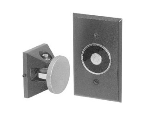 KIDDE COMMERCIAL  1509-AQN5               Electromagnetic Door Holder, Flush Wall Mount, 24 Volt AC/DC, 120 Volt AC, 0.015 Ampere, 60 Hertz, Die-Cast Metal, Powder Epoxy Aluminum