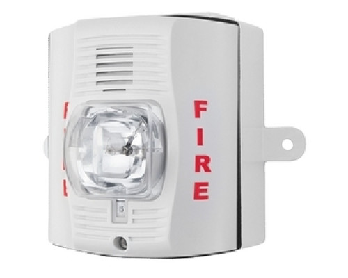 SILENT KNIGHT - HONEYWELL FIRE  P4WK               Horn/Strobe, 4-wire, Standard-candela, Outdoor, Wall Mount, with Backbox, White