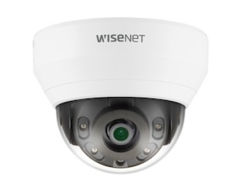 HANWHA VISION QND-6012R1        IR indoor dome No Audio 2MP @30fps, 2.8mm fixed lens H.265/H.264