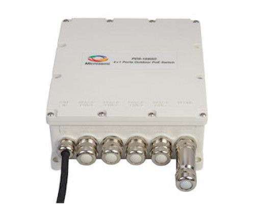 MICROCHIP  PDS-104GO/AC/M-NA      4+1 Outdoor Switch, 60 W Per Port, Managed PoE