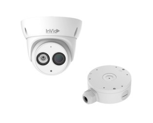 INVID TECH  SECA-P4TXIR28               4 MP IP OUTDOOR TURRET,    2.8MM, IR, WDR, 12VDC/POE,  INCLUDES JUNCTION