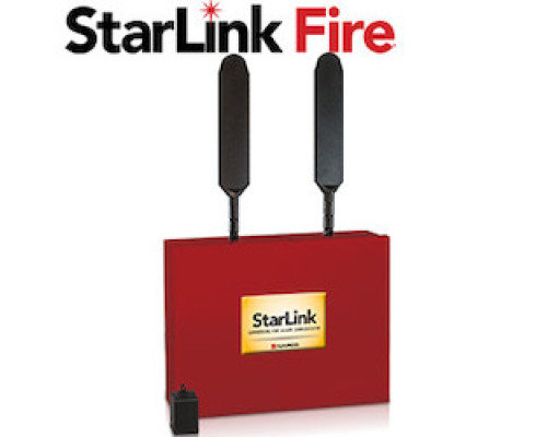 NAPCO  SLE-LTEVI-CFB-PS               StarLink Fire Universal 12V/24V FACP Universal Mercantile Commercial Fire Alarm Communicator Dual Path Cell/IP Connected By Verizon LTE. Low Current Draw, Panel-powered Technology. UL/NFPA. Direct 120VA