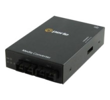 PERLE SYSTEMS 05060124   Fast Ethernet Fiber To Fiber Media Converter, 100BASE-FX 1310nm Multimode SC 2 km/1.2 Miles To 100Base-ZX 1550nm Single-mode SC 120 km/74.6 Miles, USA Power Cord