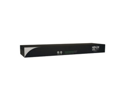 TRIPP LITE  B072-008-1A      NetCommander 8-Port Cat5 KVM Switch 1U Rack-Mount with PS2 to USB Input Adapter