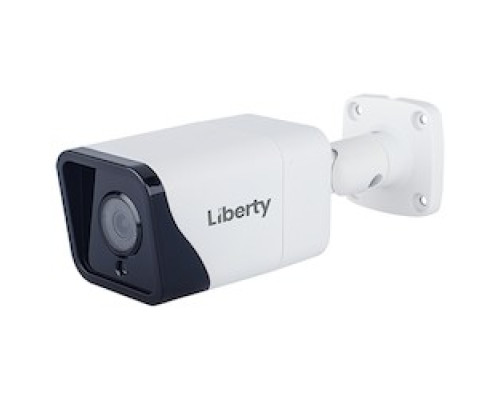 LIBERTY SECURITY  L3IP4BS               Liberty L3 IP Bullet, 4MP 2.8mm 100’ IR WDR PoE SD IP67 - White