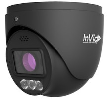 INVID TECH  PAR-P4TXIRA2812BNH-AIWLTJB      4 MP OUT TURRET, 2.8-12MM MTR AF, IR, BLACK, RED/BLUE, SIREN + JUNCTION BOX