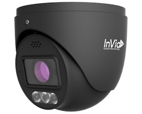 INVID TECH  PAR-P4TXIRA2812BNH-AIWLTJB      4 MP OUT TURRET, 2.8-12MM MTR AF, IR, BLACK, RED/BLUE, SIREN + JUNCTION BOX