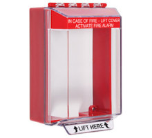 SAFETY TECHNOLOGY INTL  STI-14210FR      Universal Stopper Low Profile Surface with Backplate - Fire Label