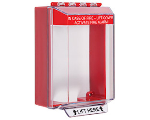 SAFETY TECHNOLOGY INTL  STI-14210FR      Universal Stopper Low Profile Surface with Backplate - Fire Label