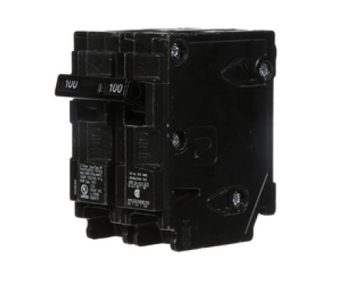 SIEMENS  US2:Q2100      Miniature Circuit Breaker, Common Trip, Low Voltage, Thermal Magnetic, QP/MP, Plug-In, 2 Pole, 120/240 Volt AC, 100A, 10 kA Interrupting Rating