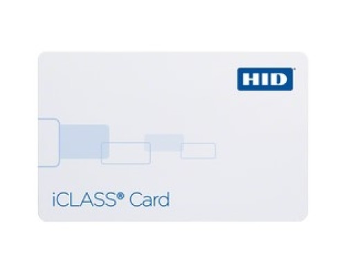 HID GLOBAL CORPORATION 2004PGGMB   iCLASS Card, 32k Bits 4K Bytes App Areas 16k/16+16k/1, Programmed w/ Std iCLASS Access Control App, Front: Plain White Gloss Finish, Back: Plain White Gloss Finish, Sequential Matching Encoded/Print, No Slot