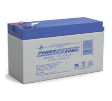 POWER-SONIC  1200703402  PS1270F2              Lead Acid Battery, Sealed, Rechargeable, 12 Volt, 7 Amp-Hr, 5.95