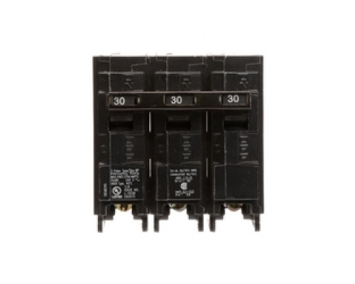SIEMENS  US2:Q330      Circuit Breaker, Common Trip, Plug-In, 3 Pole, 240 Volt AC, 30A, 10 kA Interrupting Rating, With Insta-Wire
