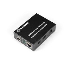 BLACK BOX NETWORK SERVICES LHC210A   Fast Ethernet 100-Mbps Media Converter - 10/100-Mbps Copper to 100-Mbps Fiber SFP