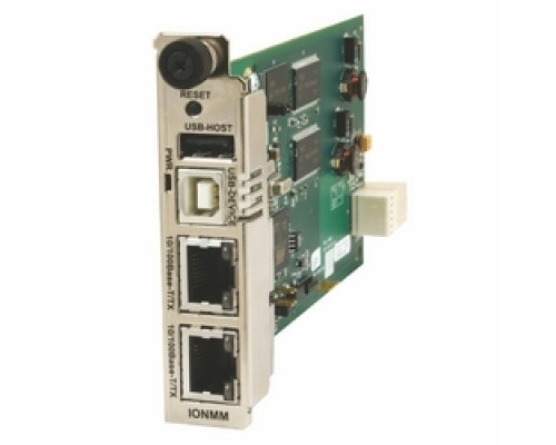 LANTRONIX  IONMM      Management Module for the ION Chassis802.1x/RADIUS, SNMPv1 & v2c, and v3, ACL Rules