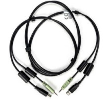 VERTIV  CBL0130      Vertiv Avocent USB Keyboard and Mouse, and Audio Cable, 6 ft. for Vertiv Avocent SV and SC Series Switches - for Keyboard/Mouse, Audio Device, Switch - 6 ft - 1xMini-phone Stereo Audio, 1xType B Male USB - 1xType A USB, 1xMini-