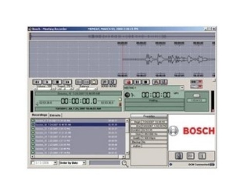 BOSCH COMMUNICATIONS  DCN-MR      Meeting Recorder Software