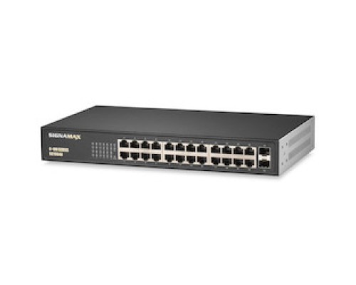 SIGNAMAX  FO-SC10040      C-100 24 Port Gigabit Switch with 2 SFPPorts