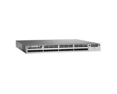 CISCO  WS-C3850-24XS-E      Ethernet Switch, Managed, LAN Base, Stackable, 1 RU Rack Mount, 715 Watt, 24-port, 22 GB, 4 GB DRAM, 40 Gbps