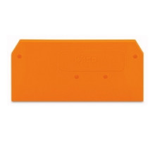 WAGO CORPORATION  281-329      TERMINAL BLOCK END PLATE 2 CONDUCTOR 281 SERIES ORANGE