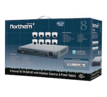 NORTHERN VIDEO  TVIKIT8      TVI 8-CAM KIT W/ 2TB DVR, 2.8MM 1080P EY