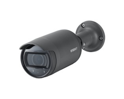 HANWHA VISION LNO-6072R        L Series Outdoor Bullet Camera, 2MP @ 30fps, VARI-focal Lens 3.1x 3.2 - 10mm  101.6 -31.3 , Double Codec H.264/MJPEG, WIsestream II, 120dB WDR, IR LEDs, Hallway View, SD Card, IP66, PoE, White