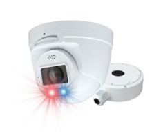 SPECO TECHNOLOGIES  O4TDD2M      4MP AI IP Turret Camera With Digital Deterrent, 2.8-12mm Motorized Lens, White, NDAA, Includes Junction Box